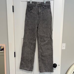 Ardene Dark Gray high rise 90s Wide Leg Jeans